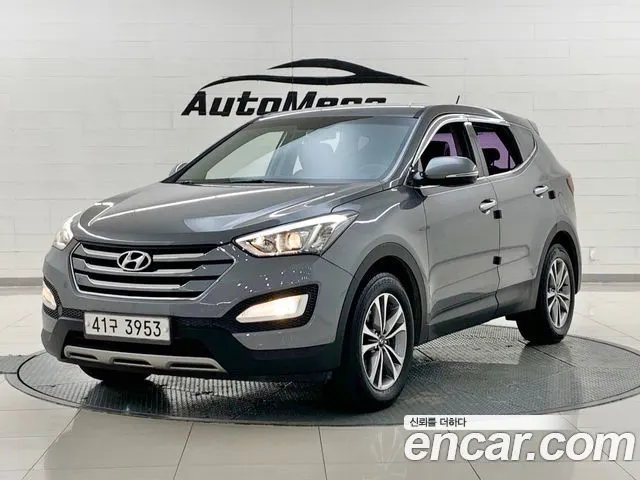 HYUNDAI SANTA FE 2015 — 143 312 км, серебристо-серый, Корея — под ключ — фото 1