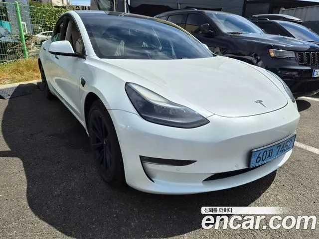 TESLA MODEL 3 2021 — 92 019 км, белый, Корея — под ключ — фото 1