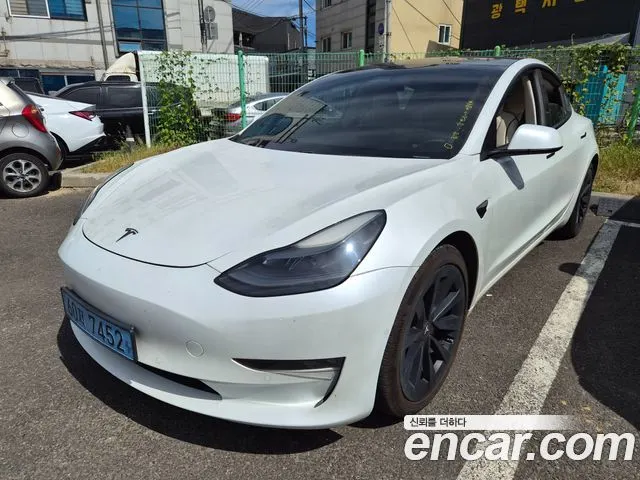 TESLA MODEL 3 2021 — 92 019 км, белый, Корея — под ключ — фото 2