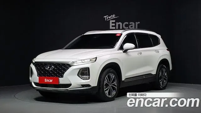 HYUNDAI SANTA FE 2019 — 110 819 км, белый, Корея — под ключ — фото 1