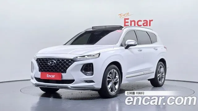 HYUNDAI SANTA FE 2019 — 103 391 км, белый, Корея — под ключ — фото 1