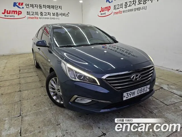 HYUNDAI SONATA 2016 — 104 246 км, синий, Корея — под ключ — фото 1