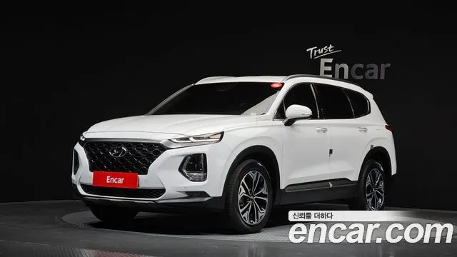 HYUNDAI SANTA FE 2019 — 74 330 км, белый, Корея — под ключ — фото 1