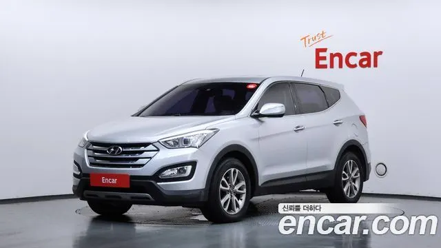 HYUNDAI SANTA FE 2013 — 155 217 км, серебристый, Корея — под ключ — фото 1