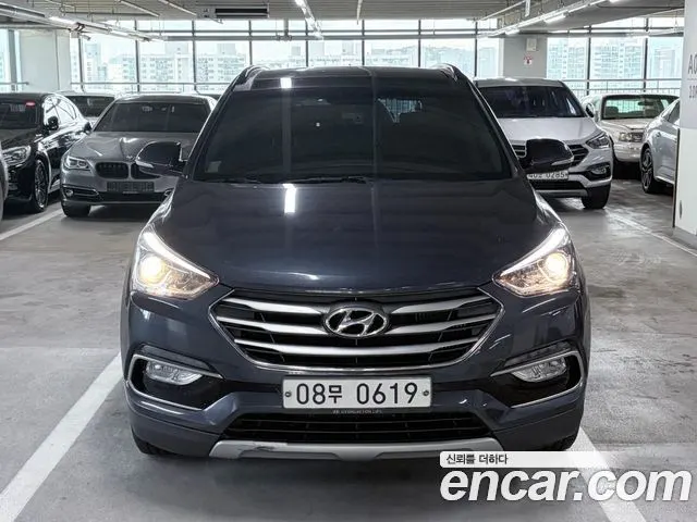 HYUNDAI SANTA FE 2016 — 200 450 км, синий, Корея — под ключ — фото 12