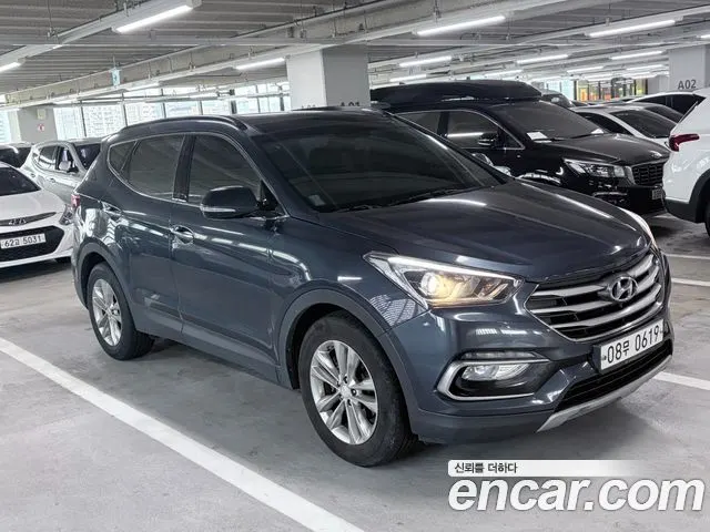 HYUNDAI SANTA FE 2016 — 200 450 км, синий, Корея — под ключ — фото 3