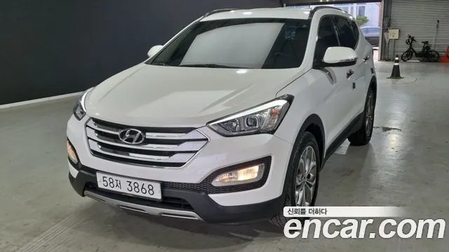 HYUNDAI SANTA FE 2015 — 135 714 км, белый, Корея — под ключ — фото 1