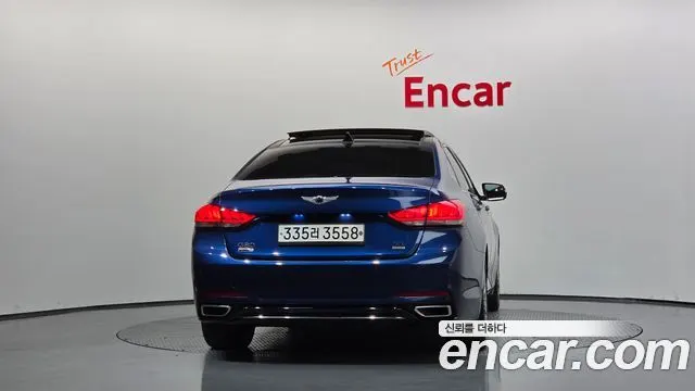 GENESIS G80 2017 — 114 719 км, синий, Корея — под ключ — фото 4