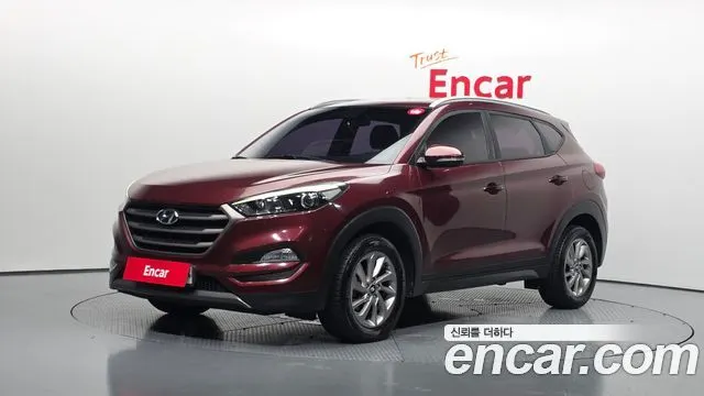 HYUNDAI TUCSON 2016 — 183 198 км, красный, Корея — под ключ — фото 1