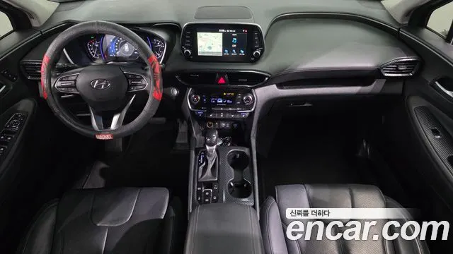 HYUNDAI SANTA FE 2019 — 142 754 км, синий, Корея — под ключ — фото 7