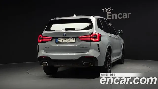 BMW X3 2022 — 63 473 км, светло-серебристый, Корея — под ключ — фото 4