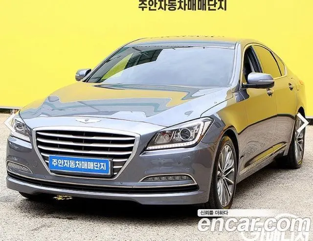 HYUNDAI GENESIS DH 2015 — 143 815 км, серебристо-серый, Корея — под ключ — фото 2
