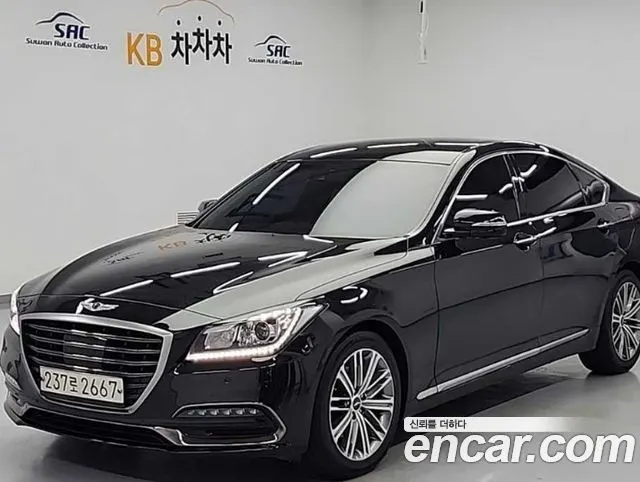 GENESIS G80 2019 — 94 867 км, чёрный, Корея — под ключ — фото 11