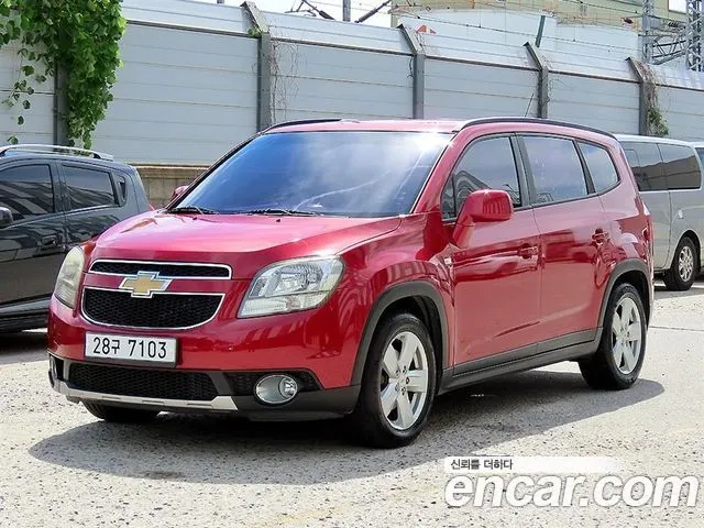 CHEVROLET ORLANDO 2012 — 94 802 км, красный, Корея — под ключ — фото 2