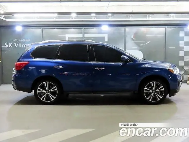NISSAN PATHFINDER 2017 — 82 886 км, синий, Корея — под ключ — фото 3