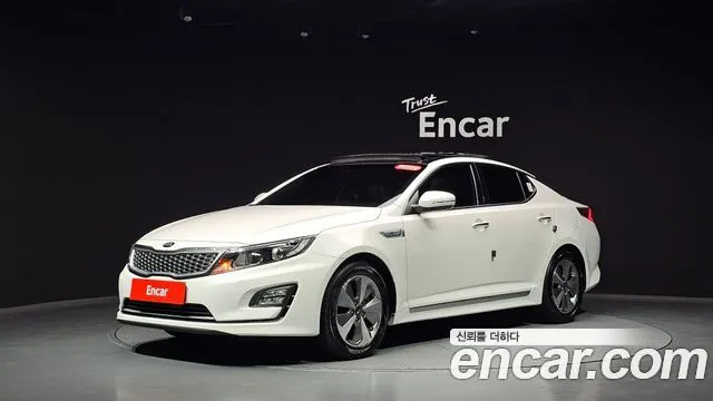 KIA K5 HYBRID 2015 — 90 414 км, белый, Корея — под ключ — фото 11