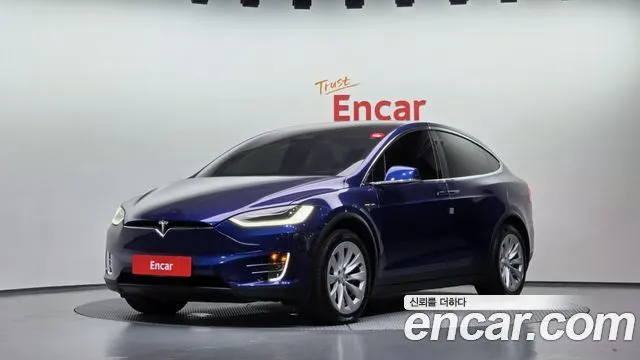 TESLA MODEL X 2019 — 146 245 км, синий, Корея — под ключ — фото 11