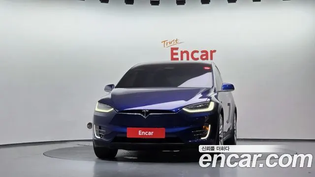 TESLA MODEL X 2019 — 146 245 км, синий, Корея — под ключ — фото 3