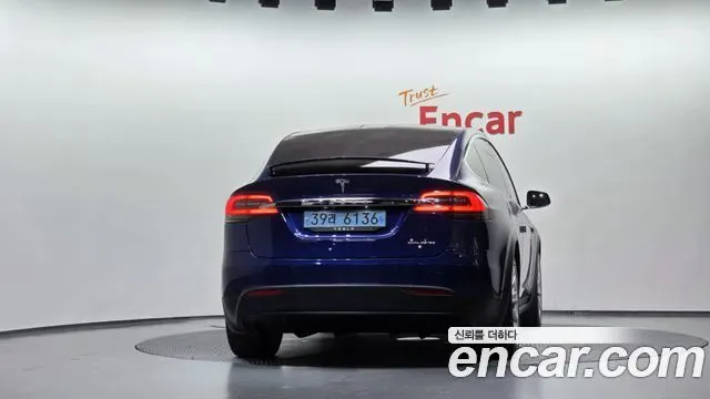 TESLA MODEL X 2019 — 146 245 км, синий, Корея — под ключ — фото 4