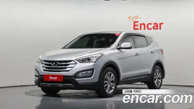 HYUNDAI SANTA FE 2014 — 204 413 км, серебристый, Корея — под ключ — фото 1