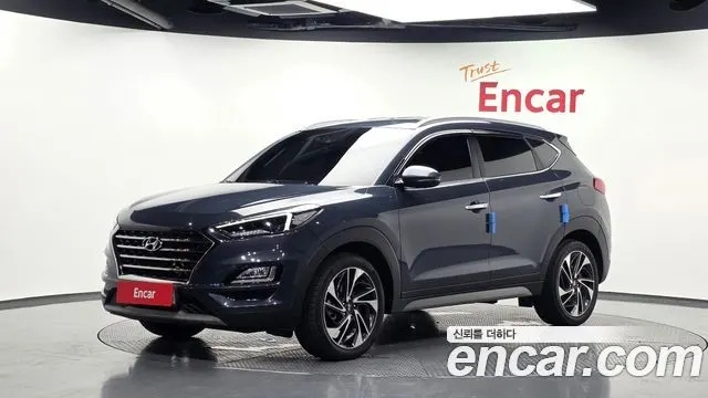 HYUNDAI TUCSON 2019 — 71 902 км, синий, Корея — под ключ — фото 1