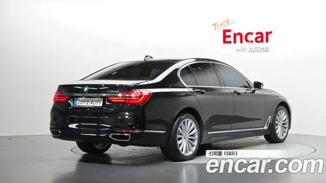 BMW 7 SERIES 2016 — 157 191 км, чёрный, Корея — под ключ — фото 2