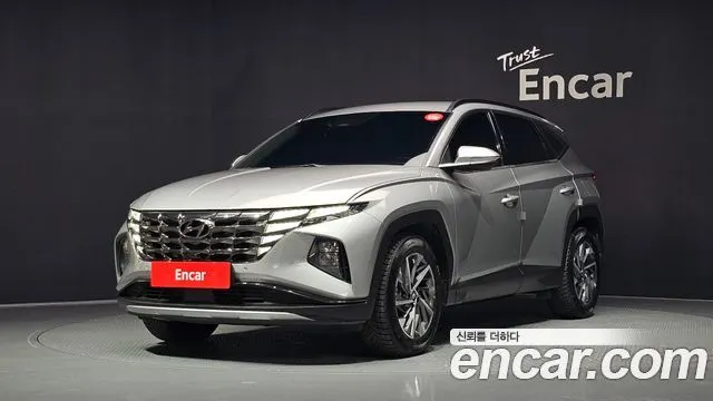 HYUNDAI TUCSON HYBRID 2021 — 88 361 км, серебристо-серый, Корея — под ключ — фото 1
