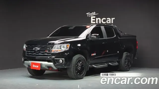 CHEVROLET REAL NEW COLORADO 2021 — 106 716 км, чёрный, Корея — под ключ — фото 1