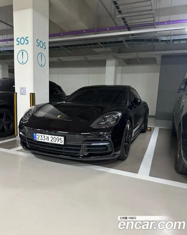 PORSCHE PANAMERA 2018 — 86 000 км, чёрный, Корея — под ключ — фото 1