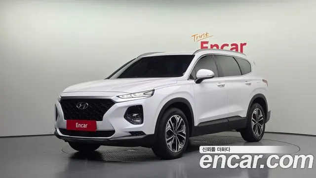HYUNDAI SANTA FE 2019 — 102 727 км, белый, Корея — под ключ — фото 1