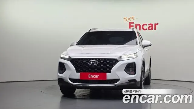 HYUNDAI SANTA FE 2019 — 102 727 км, белый, Корея — под ключ — фото 3