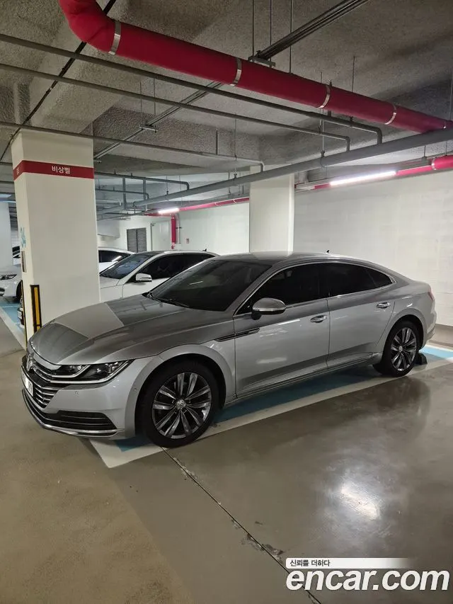 VOLKSWAGEN ARTEON 2020 — 76 500 км, серебристо-серый, Корея — под ключ — фото 2