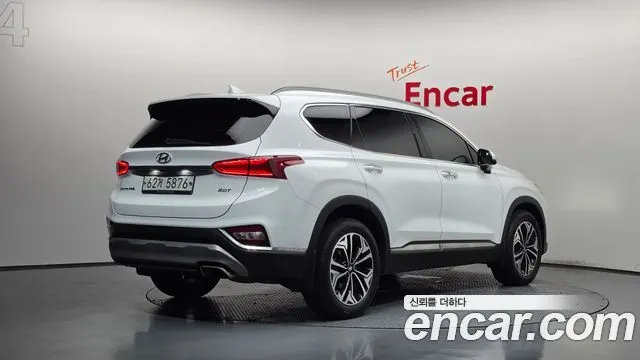 HYUNDAI SANTA FE 2019 — 71 836 км, белый, Корея — под ключ — фото 2