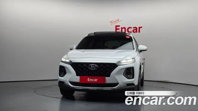 HYUNDAI SANTA FE 2019 — 114 393 км, белый, Корея — под ключ — фото 3