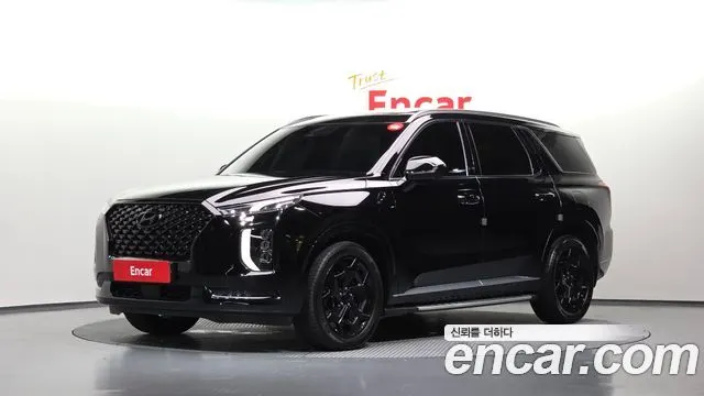 HYUNDAI PALISADE 2021 — 83 486 км, чёрный, Корея — под ключ — фото 1