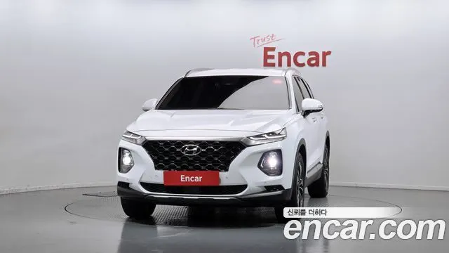 HYUNDAI SANTA FE 2019 — 97 886 км, белый, Корея — под ключ — фото 3