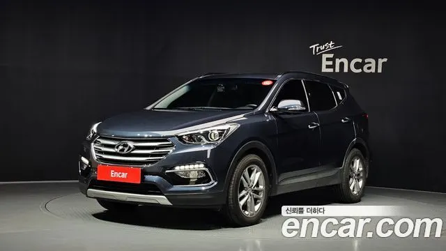 HYUNDAI SANTA FE 2016 — 62 065 км, синий, Корея — под ключ — фото 1
