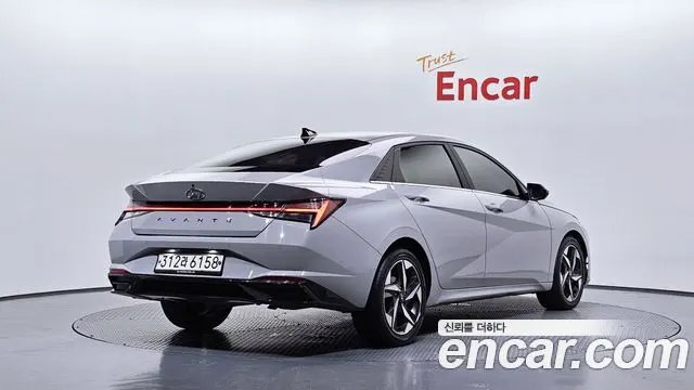 HYUNDAI AVANTE 2021 — 108 272 км, серебристо-серый, Корея — под ключ — фото 2