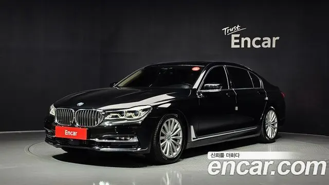 BMW 7 SERIES 2016 — 86 016 км, чёрный, Корея — под ключ — фото 1