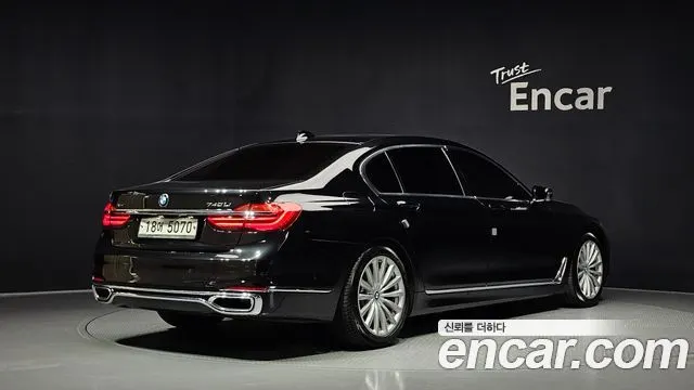BMW 7 SERIES 2016 — 86 016 км, чёрный, Корея — под ключ — фото 2