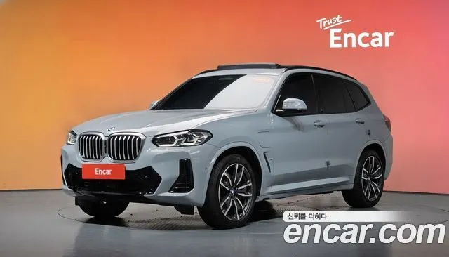 BMW X3 2023 — 44 476 км, серебристо-серый, Корея — под ключ — фото 2