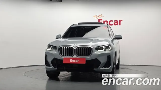 BMW X3 2022 — 42 706 км, светло-серебристый, Корея — под ключ — фото 3