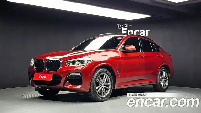 BMW X4 2019 — 136 875 км, красный, Корея — под ключ — фото 1