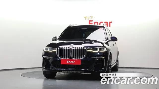 BMW X7 2022 — 76 799 км, чёрный, Корея — под ключ — фото 3