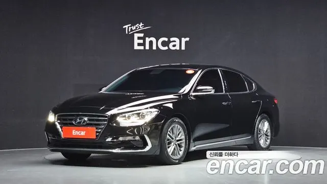 HYUNDAI GRANDEUR 2019 — 94 948 км, чёрный, Корея — под ключ — фото 1