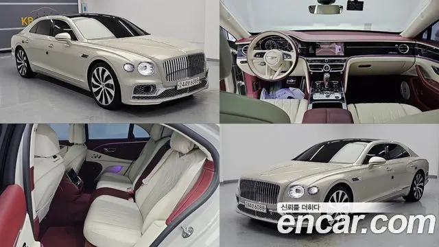 BENTLEY FLYING SPUR 2023 — 27 986 км, белый-перламутр, Корея — под ключ — фото 1