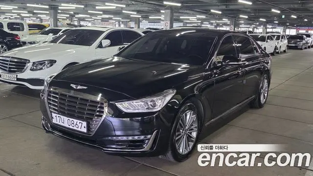 GENESIS EQ900 2016 — 180 600 км, чёрный, Корея — под ключ — фото 12