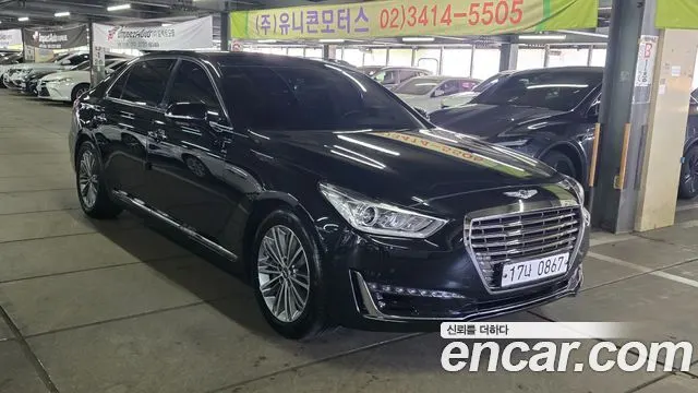 GENESIS EQ900 2016 — 180 600 км, чёрный, Корея — под ключ — фото 3