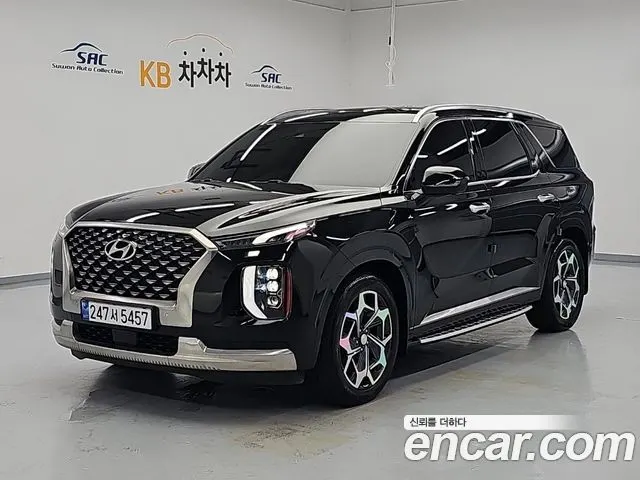 HYUNDAI PALISADE 2022 — 42 073 км, чёрный, Корея — под ключ — фото 2