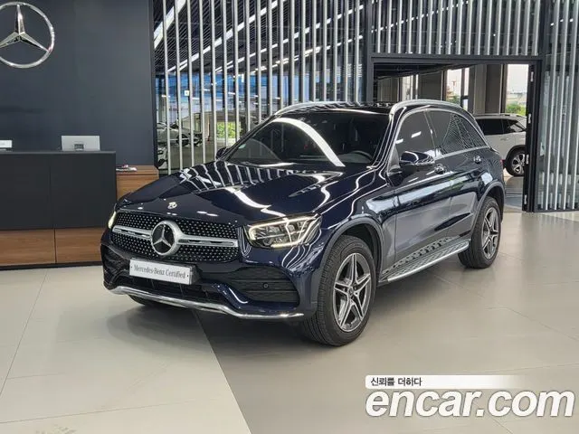 MERCEDES-BENZ GLC-CLASS X253 2022 — 60 640 км, синий, Корея — под ключ — фото 1